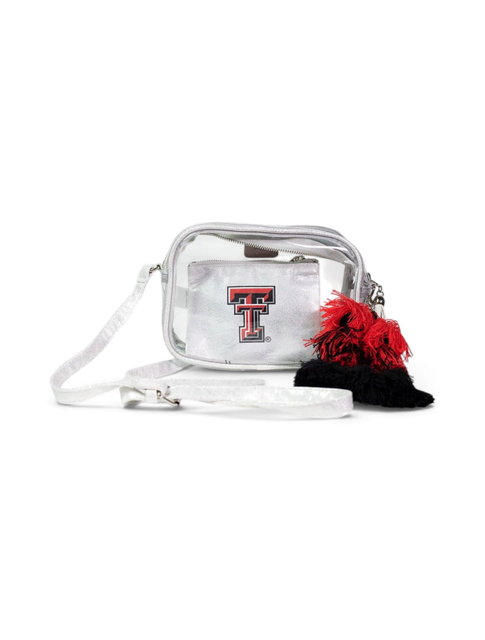 Texas Tech Red Raiders Double T "Poppy" Tassel Side Bag – Front view