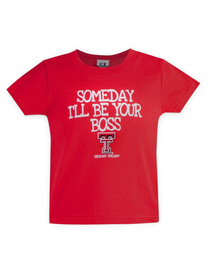 Texas Tech Red Raiders Double T "Someday I'll be Your Boss" Infant T-Shirt – front view