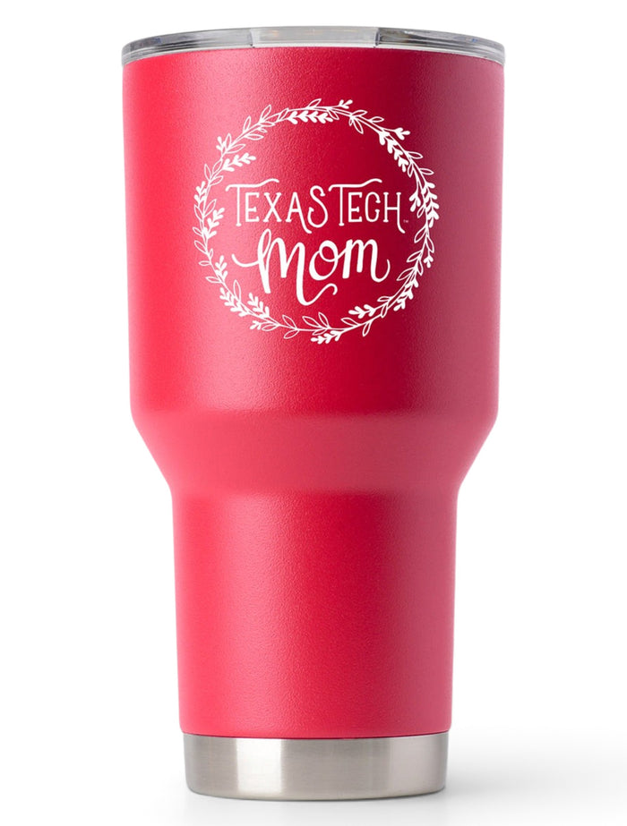 Texas Tech Red Raiders Double Walled 20 oz Team Color Mom Travel Tumbler – Front view