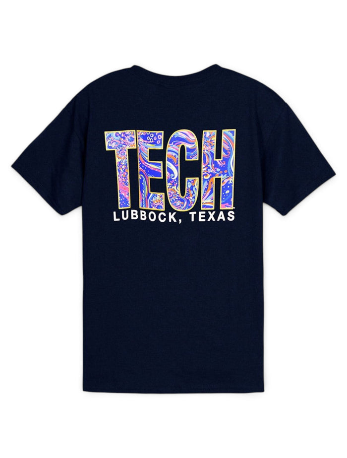 Texas Tech Red Raiders "Fortune Teller" TECH block YOUTH T-Shirt – Front view