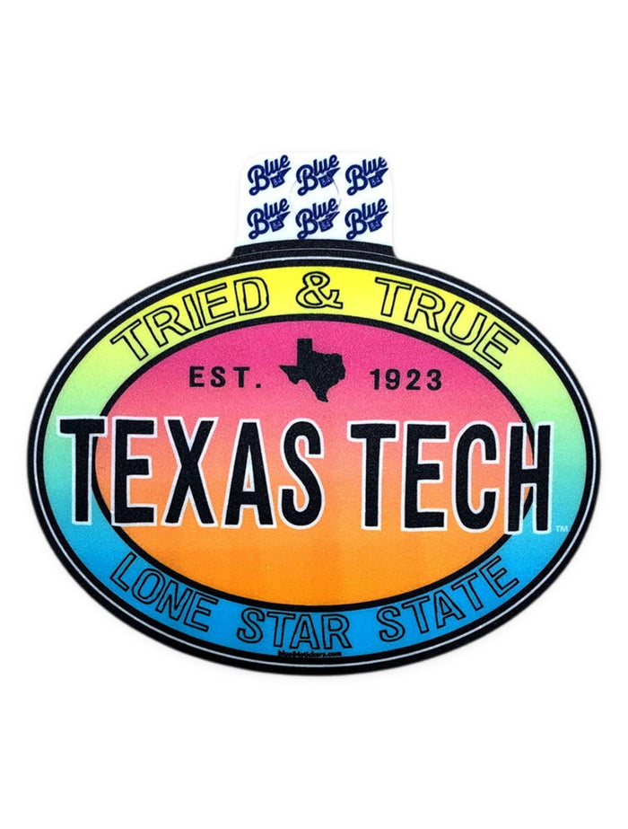Texas Tech Red Raiders "In the Water" Decal – Front view