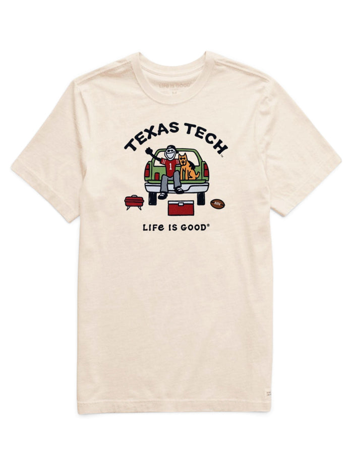 Texas Tech Red Raiders Life is Good "Football Tailgate" T-Shirt – Front view