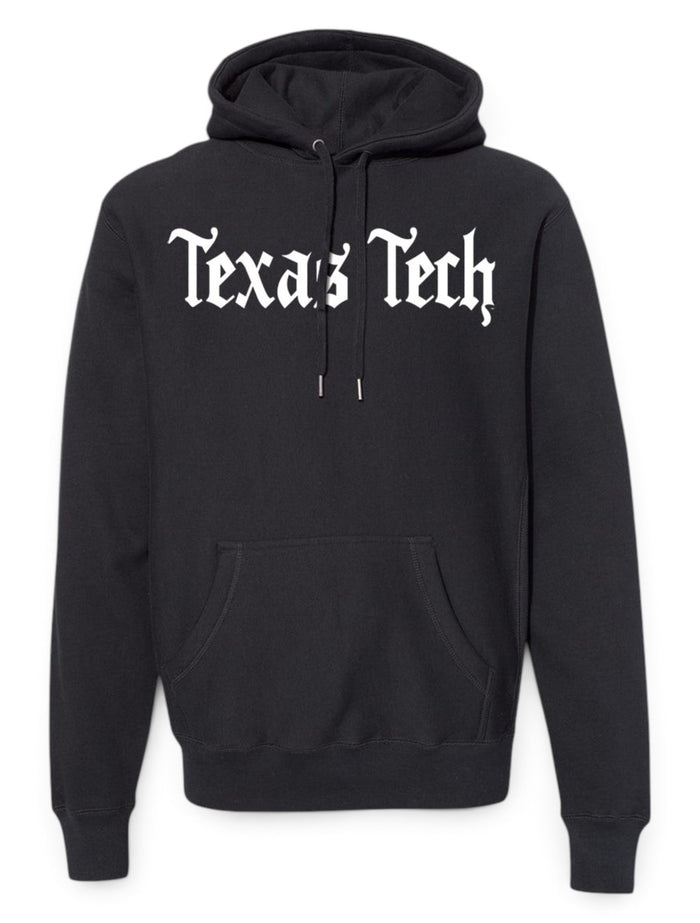 Texas Tech Red Raiders Old English Font "Konyay" Hoodie – Front view