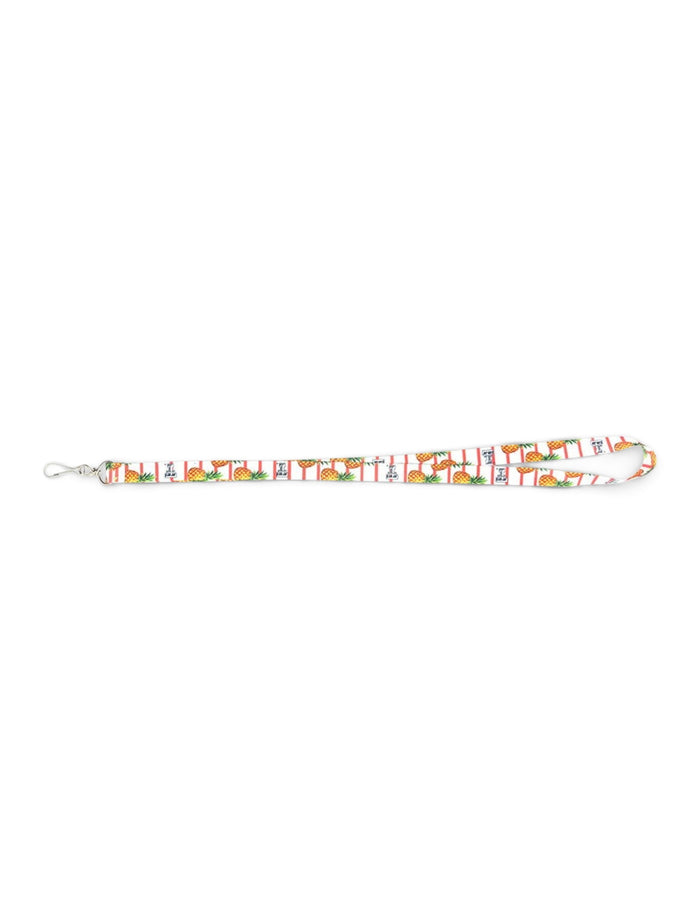 Texas Tech Red Raiders Pineapple Striped Lanyard – Front view