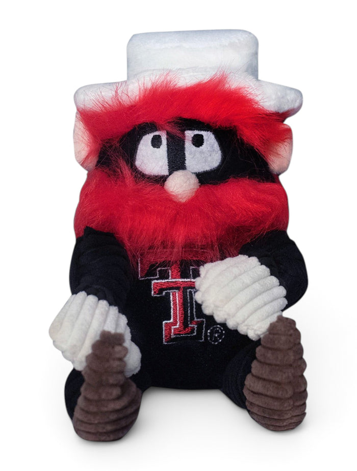 Texas Tech Red Raiders Plush Raider Red Knotted Dog Toy – Front view