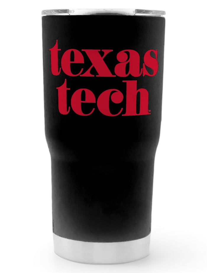 Texas Tech Red Raiders "Pristine" Double Walled 20 oz Travel Tumbler – Front view