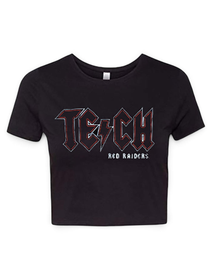 Texas Tech Red Raiders "Rocker" Crop Top – Front view