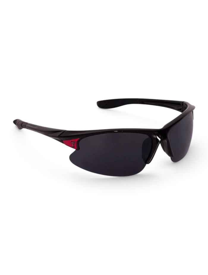 Texas Tech Red Raiders Sports Elite Half Rimless Sunglasses – Front view