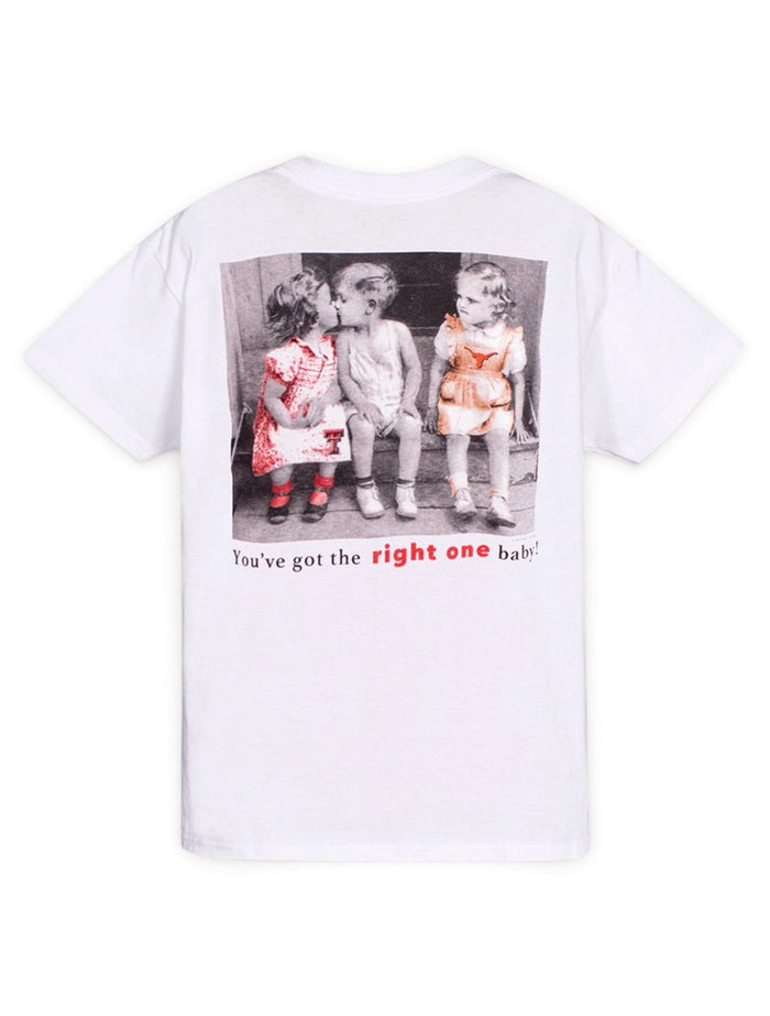 Texas Tech Red Raiders Texas Tech vs. UT "You've Got the Right One Baby" YOUTH T-Shirt – Front view