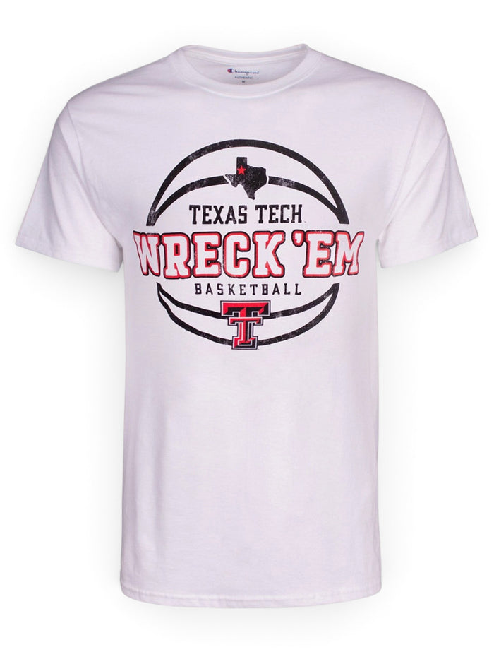 Texas Tech Red Raiders Wreck 'Em Basketball T-Shirt – Front view