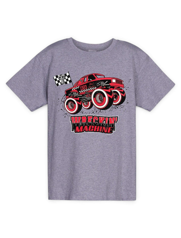 Texas Tech Red Raiders "Wreckin' Machine" Youth T-Shirt – Front view