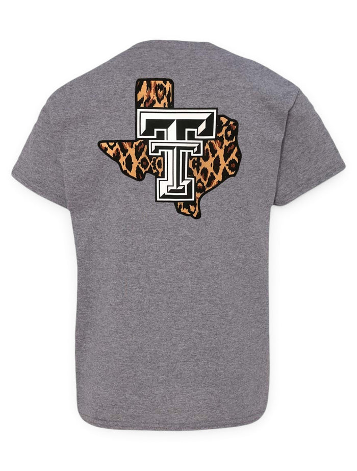 Texas Tech Red Raiders YOUTH "Leopard Pride" T-Shirt – Front view