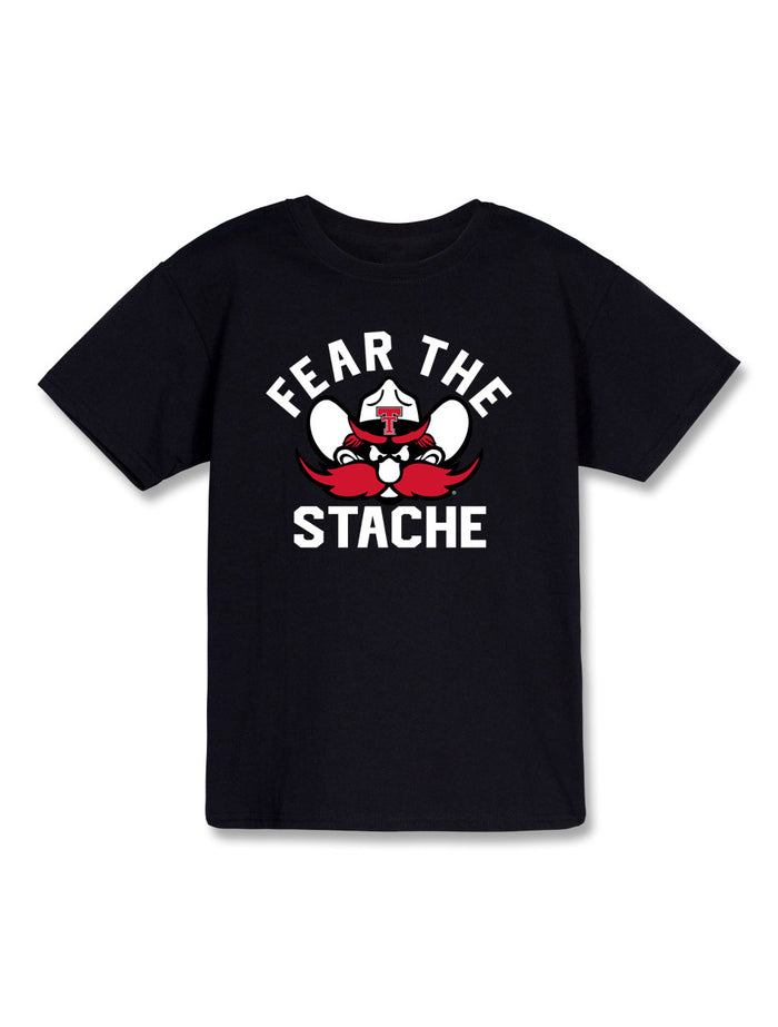 Texas Tech "Fear the Stache" YOUTH Short Sleeve T-Shirt
