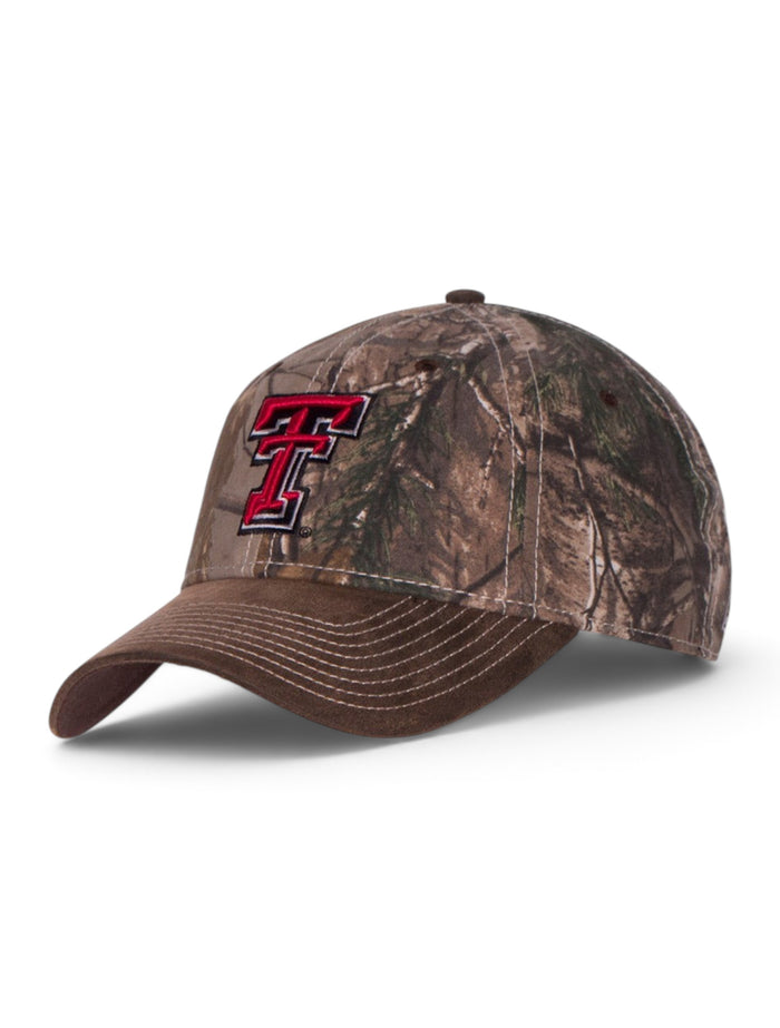 The Game Texas Tech Double T on Camo Adjustable Cap – Front view