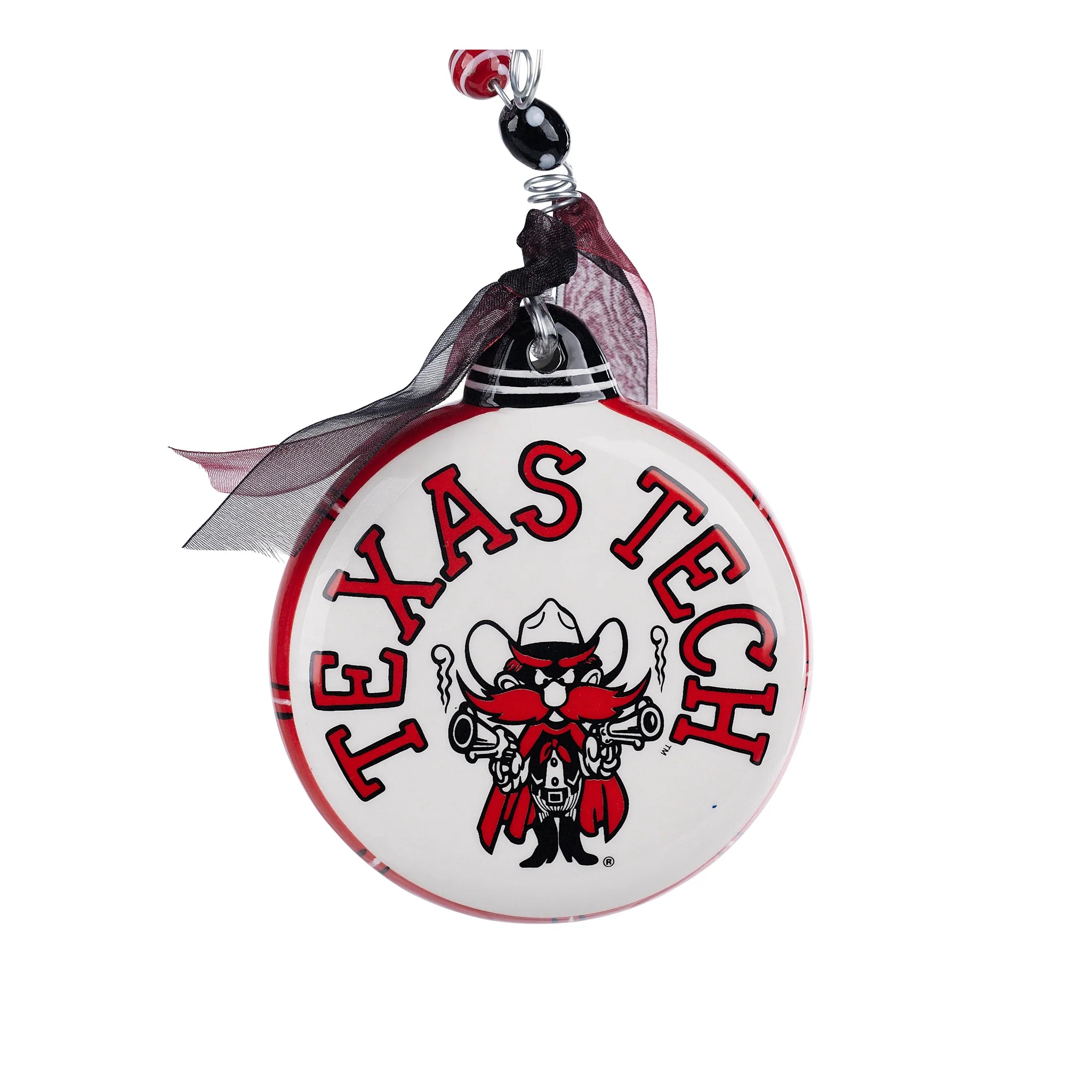 Texas Tech Dark Horse Guns Up Red Printed Silk Tie – Red Raider