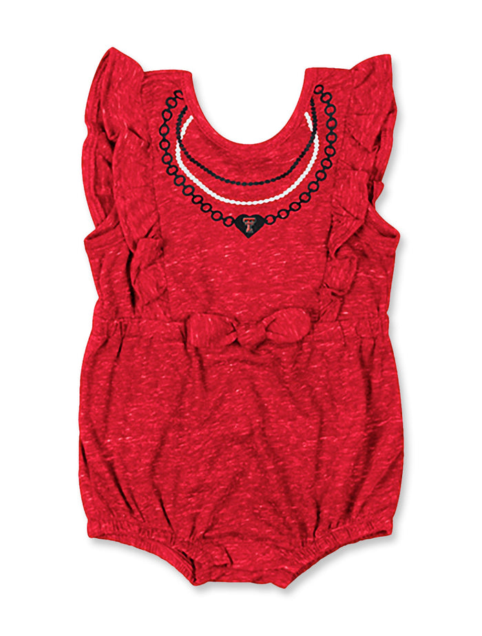 Arena Texas Tech "Gidget" INFANT Ruffled Onesie