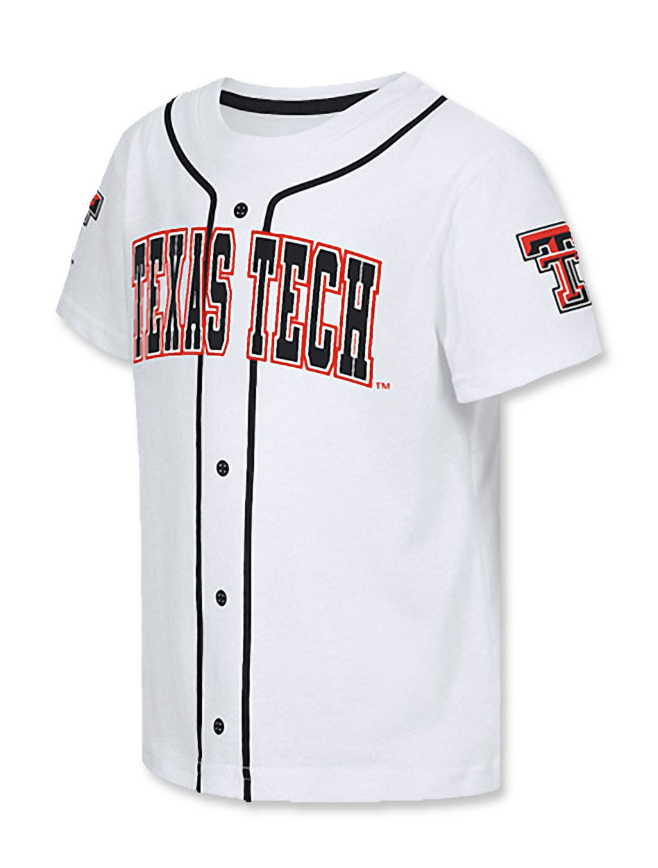 Arena Texas Tech Baseball Jersey Style INFANT White Onesie