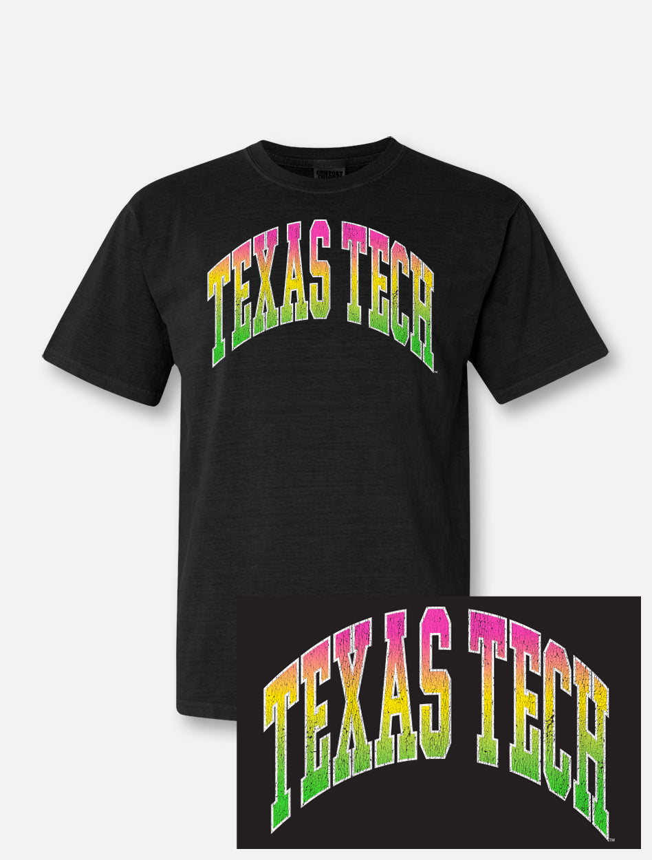 Texas Tech Red Raiders Gnarly Gradient Arch T-Shirt in White, Size: L, Sold by Red Raider Outfitters