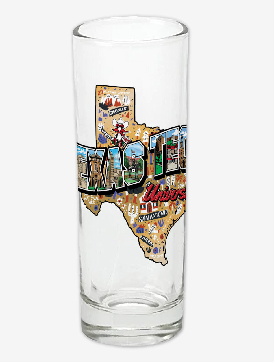 Texas Tech Double T 3.5 oz Shooter Shot Glass