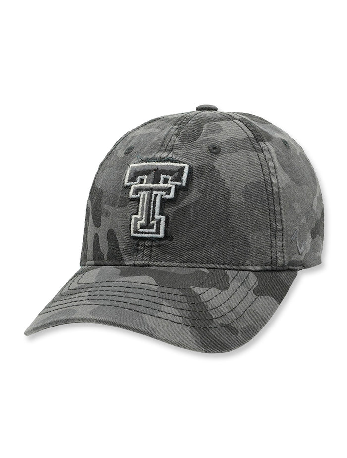 Zephyr Texas Tech "Smoke City" Tonal Double T Patch on Camo Adj. Cap