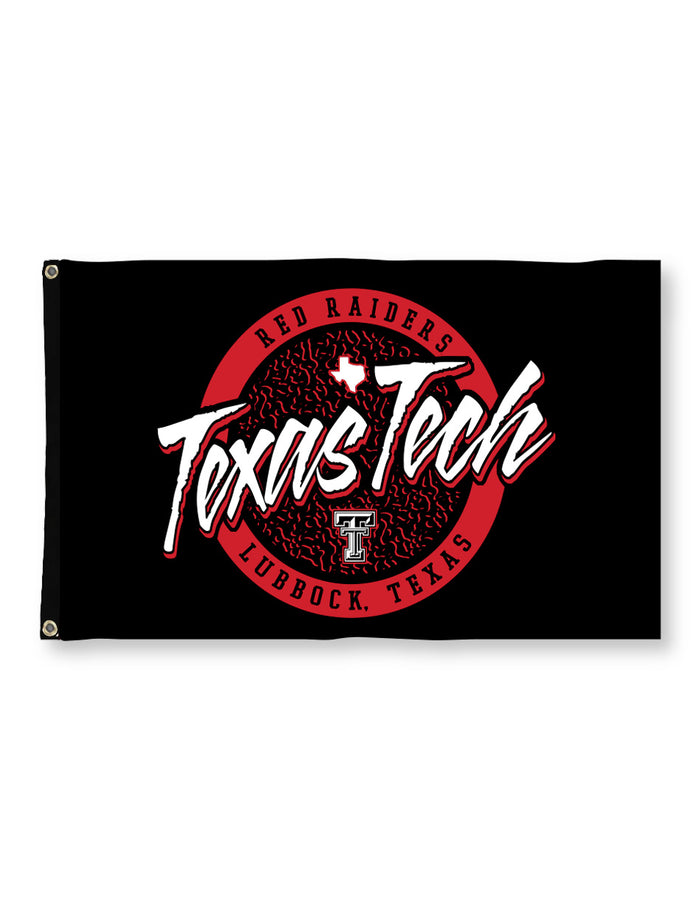 Texas Tech "Retro Game" 3'x5' Black Deluxe Flag