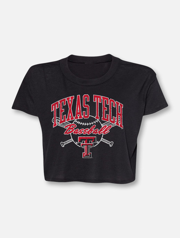 Texas Tech Red Raiders Baseball " Line Drive" Crop Top
