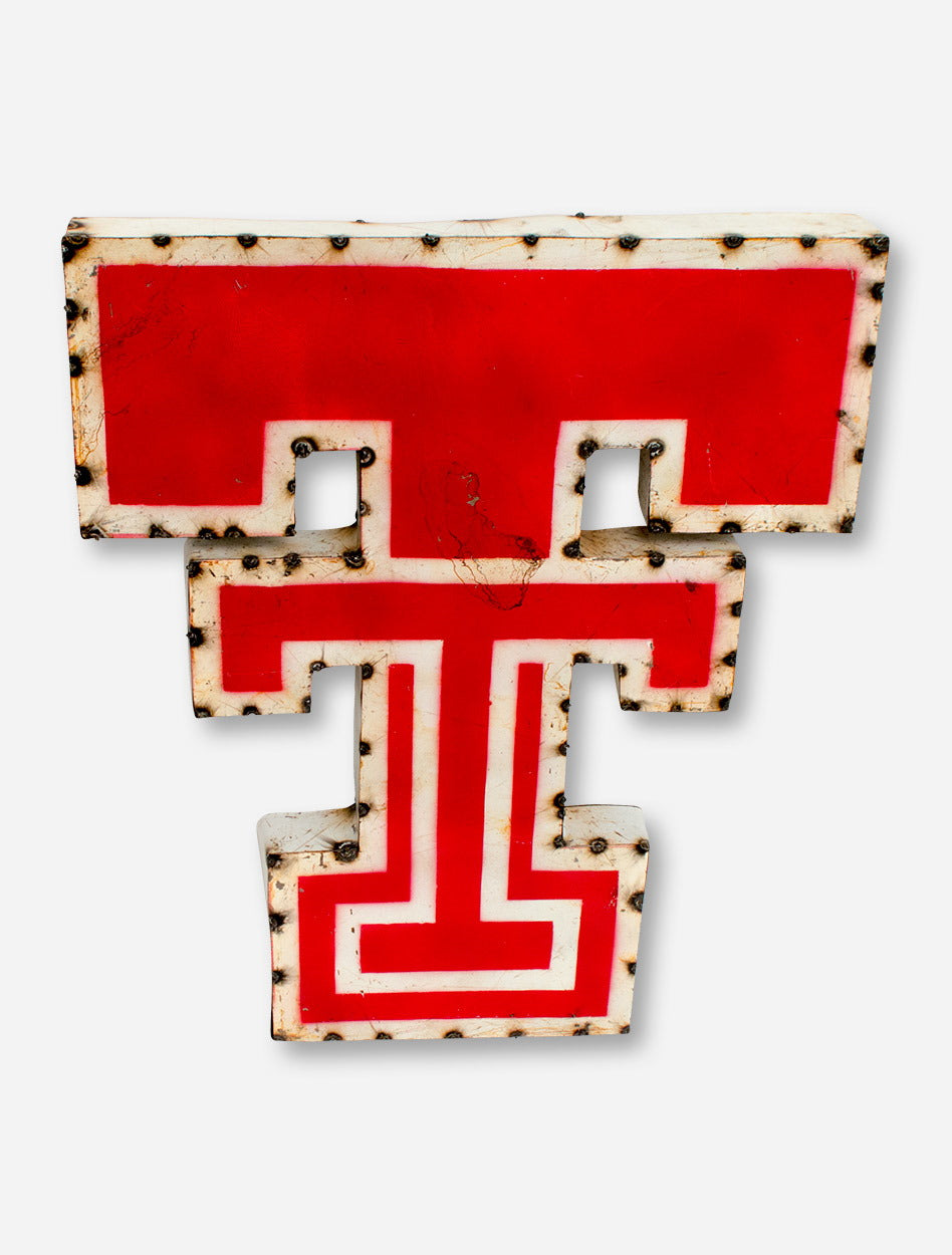 Texas Tech Double T Rustic Metal Sign
