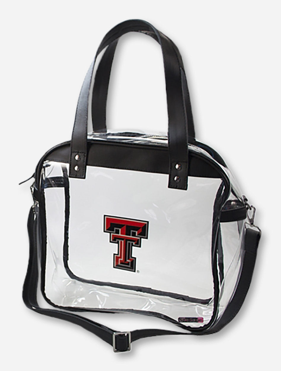 Texas Tech Double T Zippered Stadium Approved Clear Purse