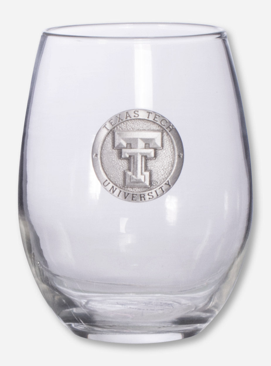 Heritage Pewter Texas Tech Stemless Wine Glass