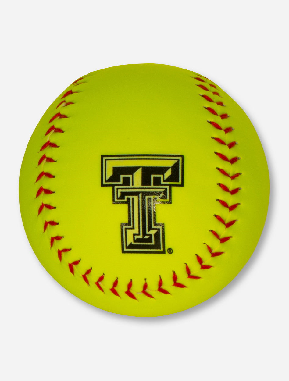 Texas Tech Double T Neon Yellow Softball