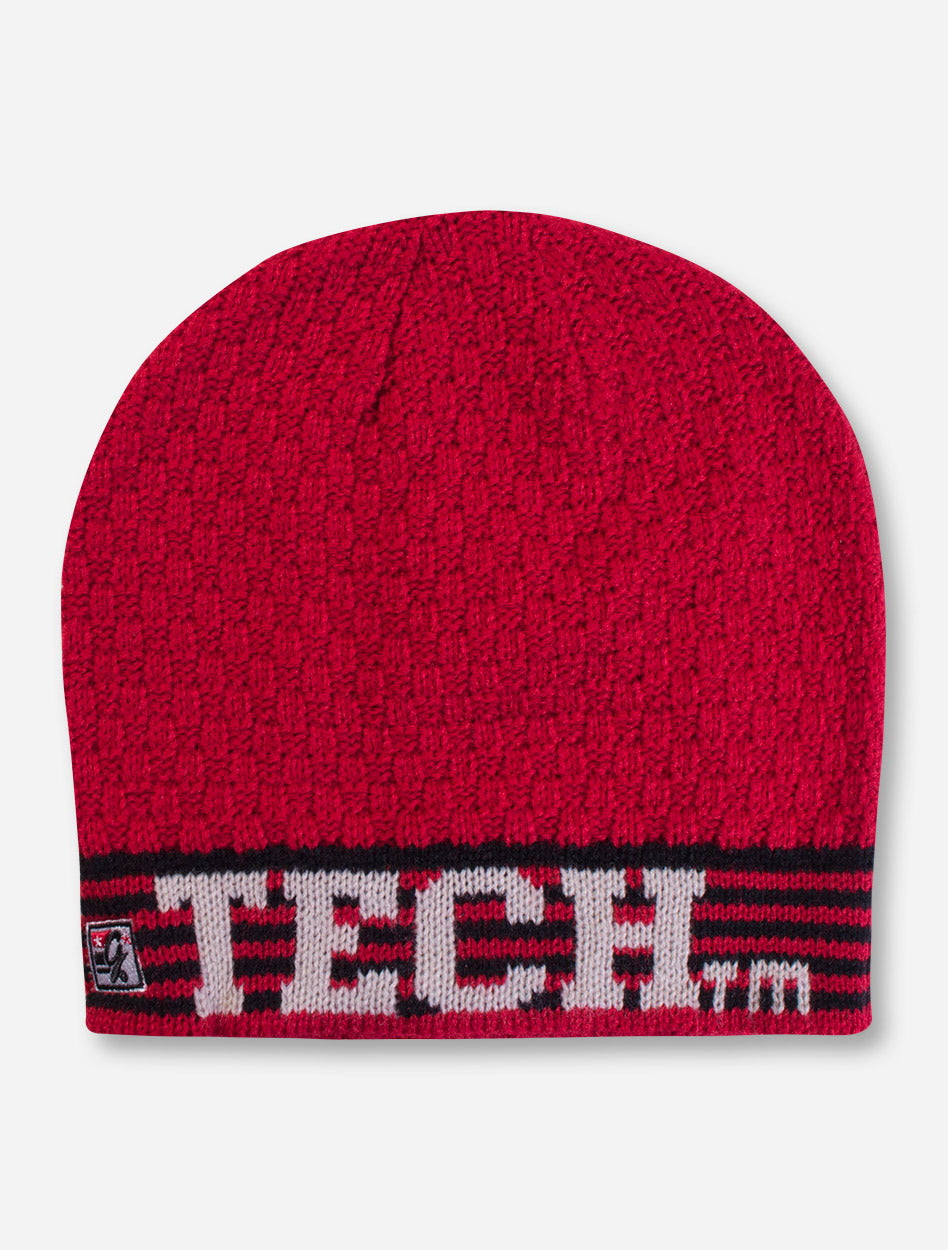 The Game Texas Tech Red Checkerboard Knit Beanie