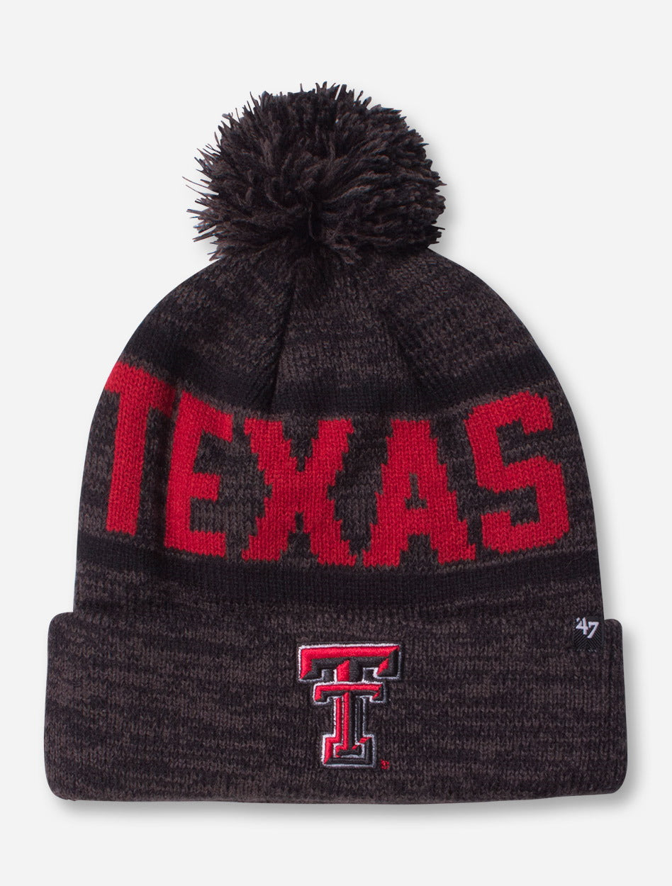 47 Brand Woven Texas Tech Charcoal Cuff Knit Cap