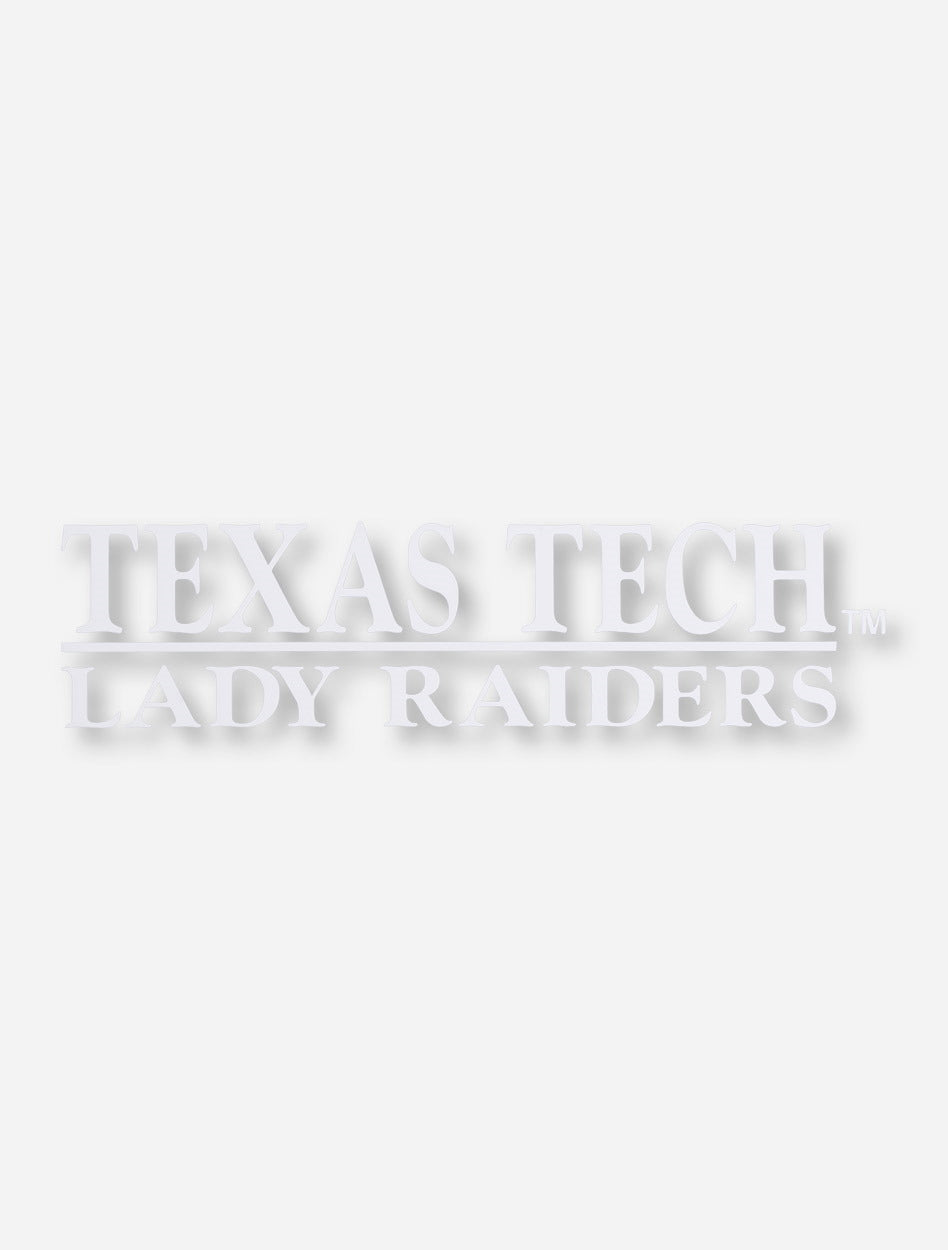 Texas Tech Lady Raiders White Decal