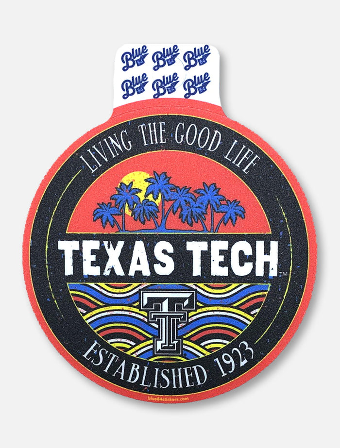 Texas Tech Red Raiders Black and White Double T "Brainchild" Decal