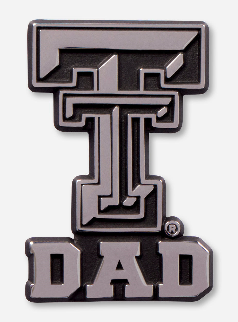 Texas Tech Red Raiders Chrome Plated Metal Car Emblem - 3 X 3.25 Inch, NCAA College Logo