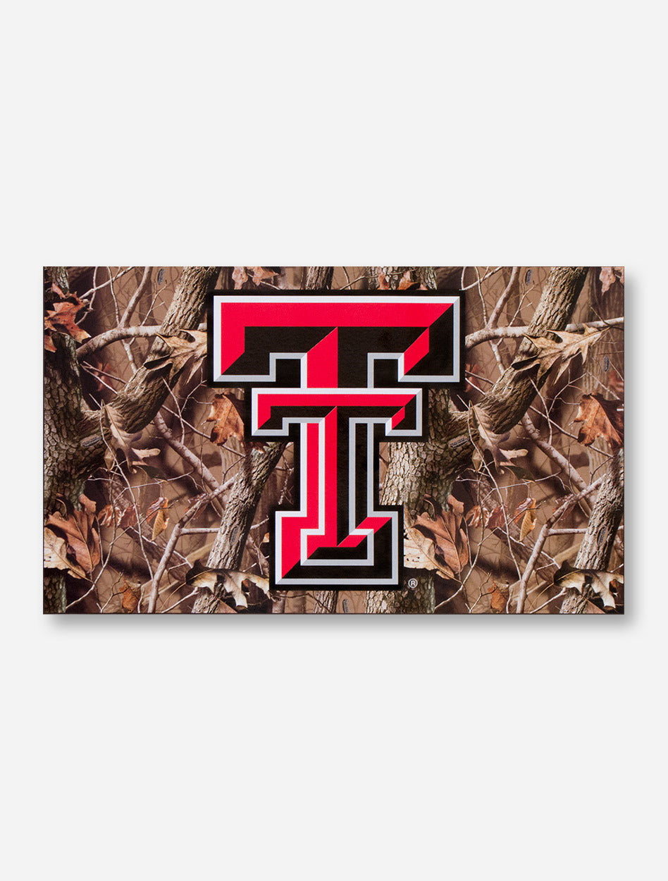 Texas Tech Double T on Camo 3' x 5' Flag