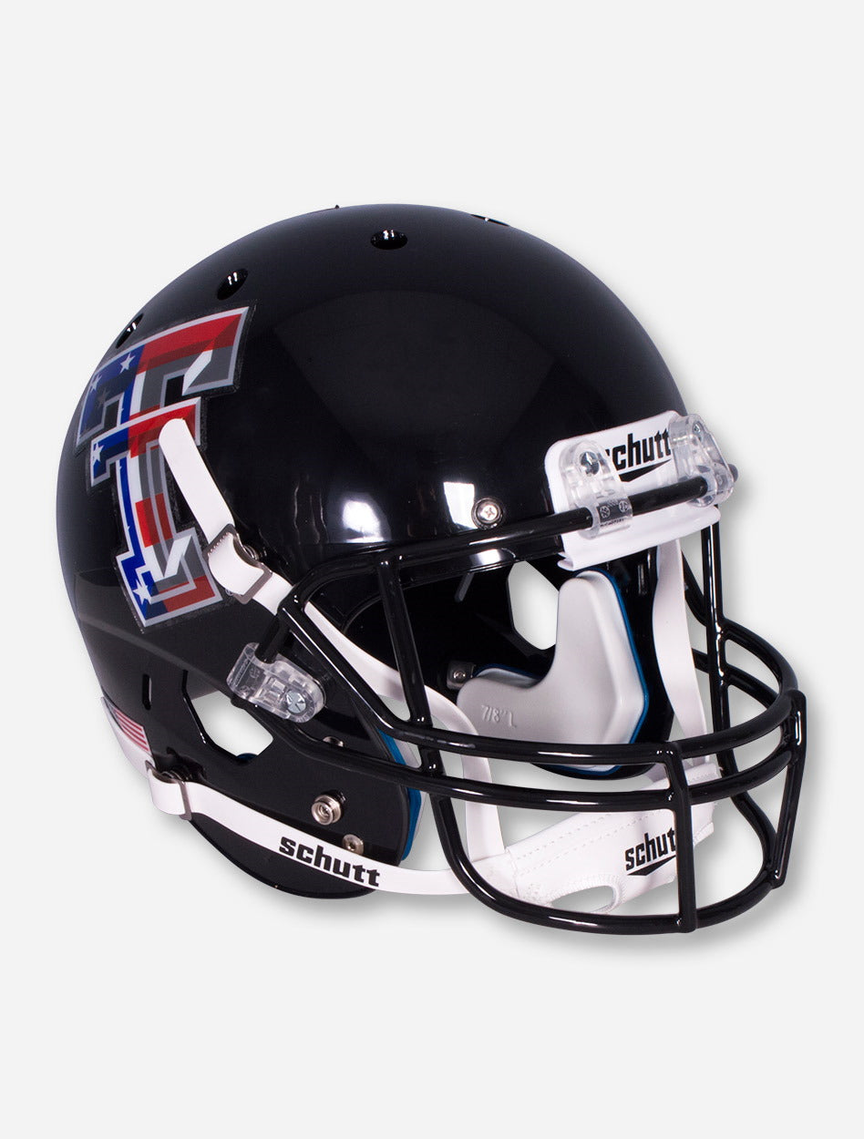 buy schutt football helmets online Schutt Limited Edition Flag Double T on Black Replica Helmet
