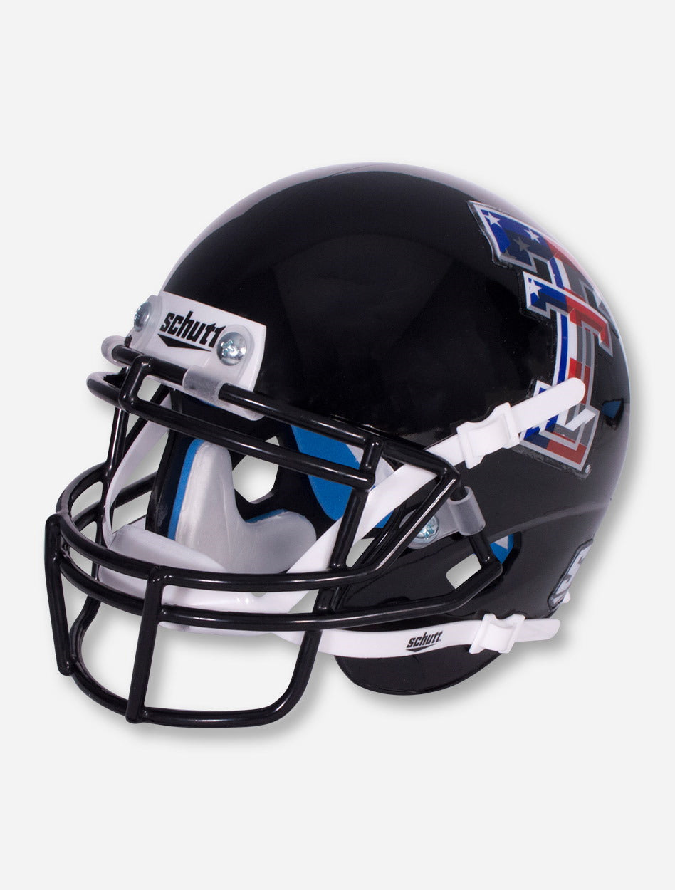 Schutt Limited Edition Flag Double T on Black Mini Helmet Schutt Limited Edition Flag Double T on Black Mini Helmet