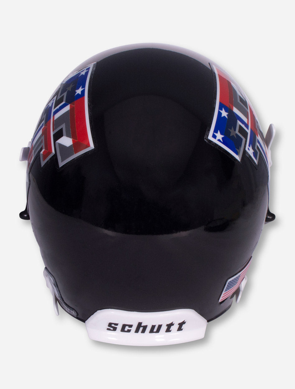 Schutt Limited Edition Flag Double T on Black Mini Helmet - Texas Tech