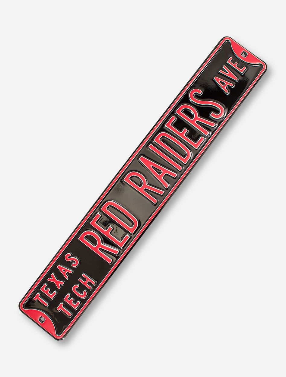 Texas Tech Red Raiders Ave Street Sign