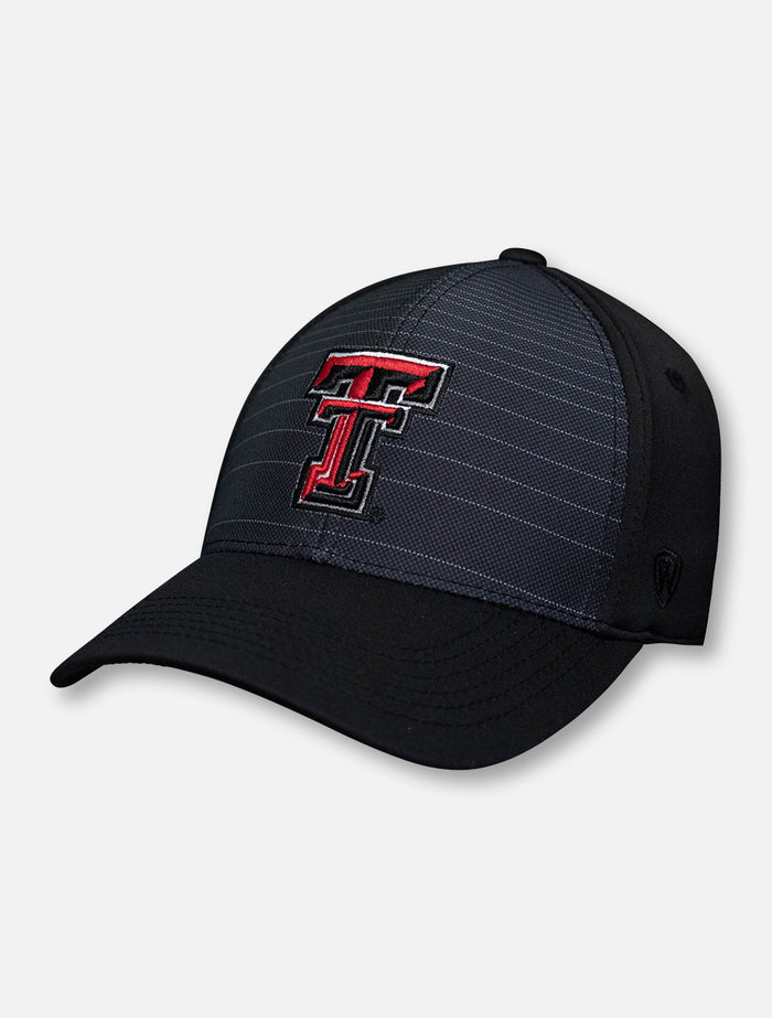 Top of the World Texas Tech Red Raiders Double T "McGavin" Black Stretch Fit Cap