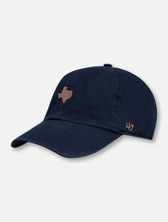 47 Brand Texas Tech Metallic "Centerfield" Clean Up Navy Adjustable Cap