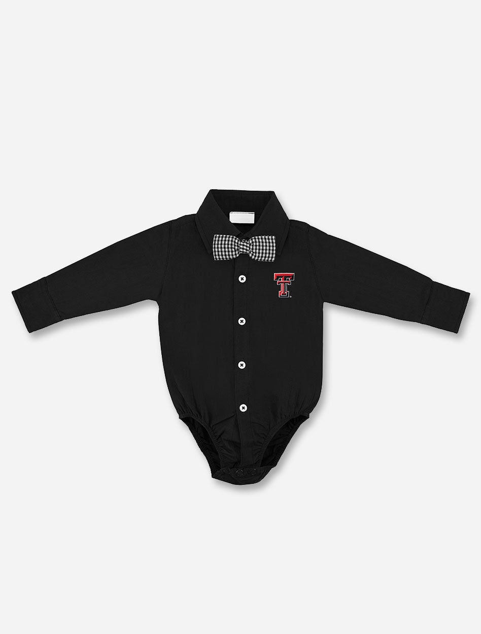 Texas Tech Red Raiders Infant Button Down Solid Onesie with Gingham Bo –  Red Raider Outfitter