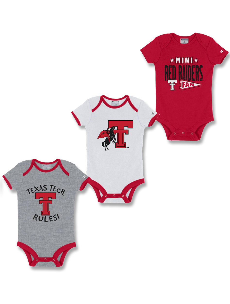 Arena Texas Tech Baseball Jersey Style INFANT White Onesie