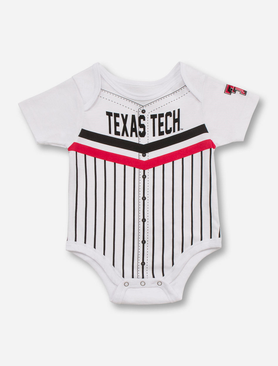 Arena Texas Tech Baseball Jersey Style INFANT White Onesie
