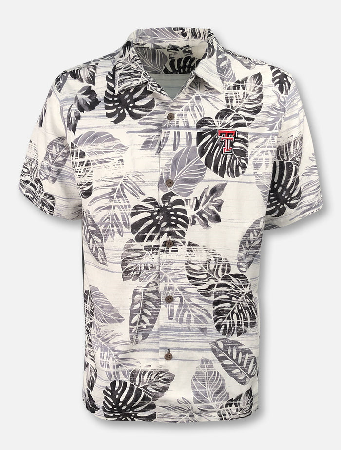 Tommy Bahama Texas Tech "Sport Super Fan Silk Camp" Short Sleeve Button Down