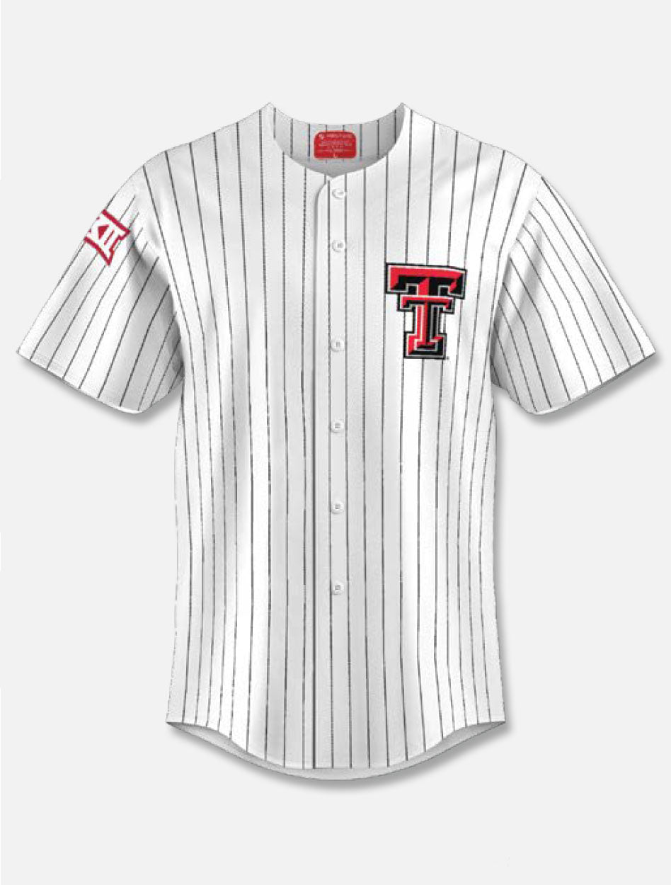 Texas Tech Red Raiders Pinstripe Baseball Replica Jersey