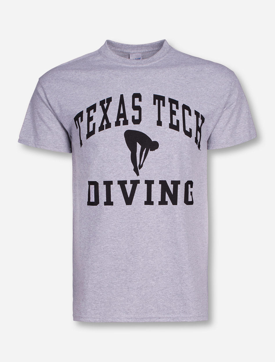 Texas Tech Diving Heather Grey T-Shirt