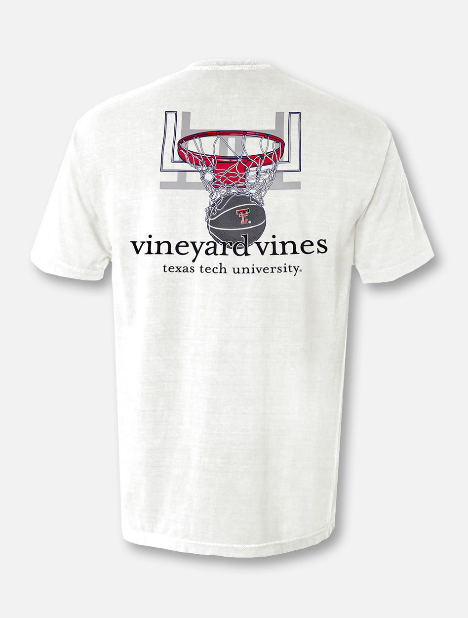 Vineyard Vines Texas Tech Red Raiders Double T Nothing But Net T-Shirt in White, Size: M, Sold by Red Raider Outfitters