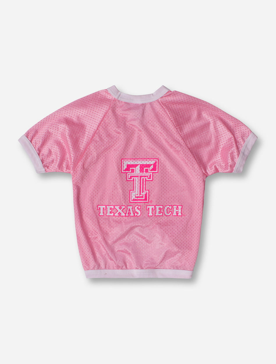 Texas Tech Pink Mesh Pet Jersey